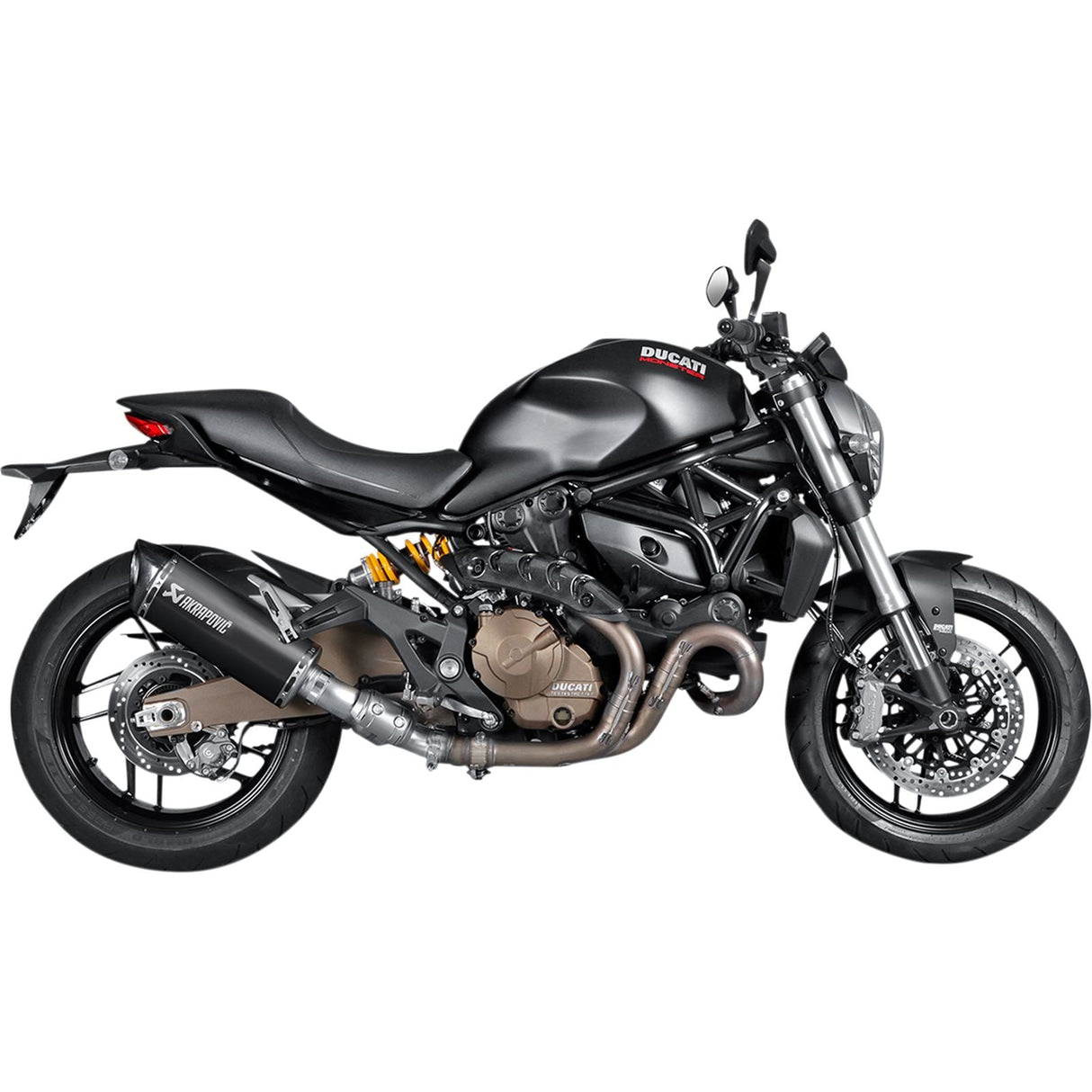 Akrapovic Titanium Muffler - Black - '14-'16 Monster 821/1200 [MPN: S-D8SO2-HRBL]