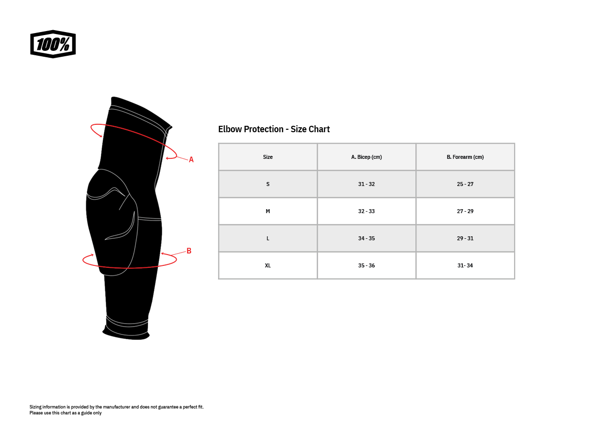100% Teratec Plus Elbow Guards - Black - XL [MPN: 70004-00004]