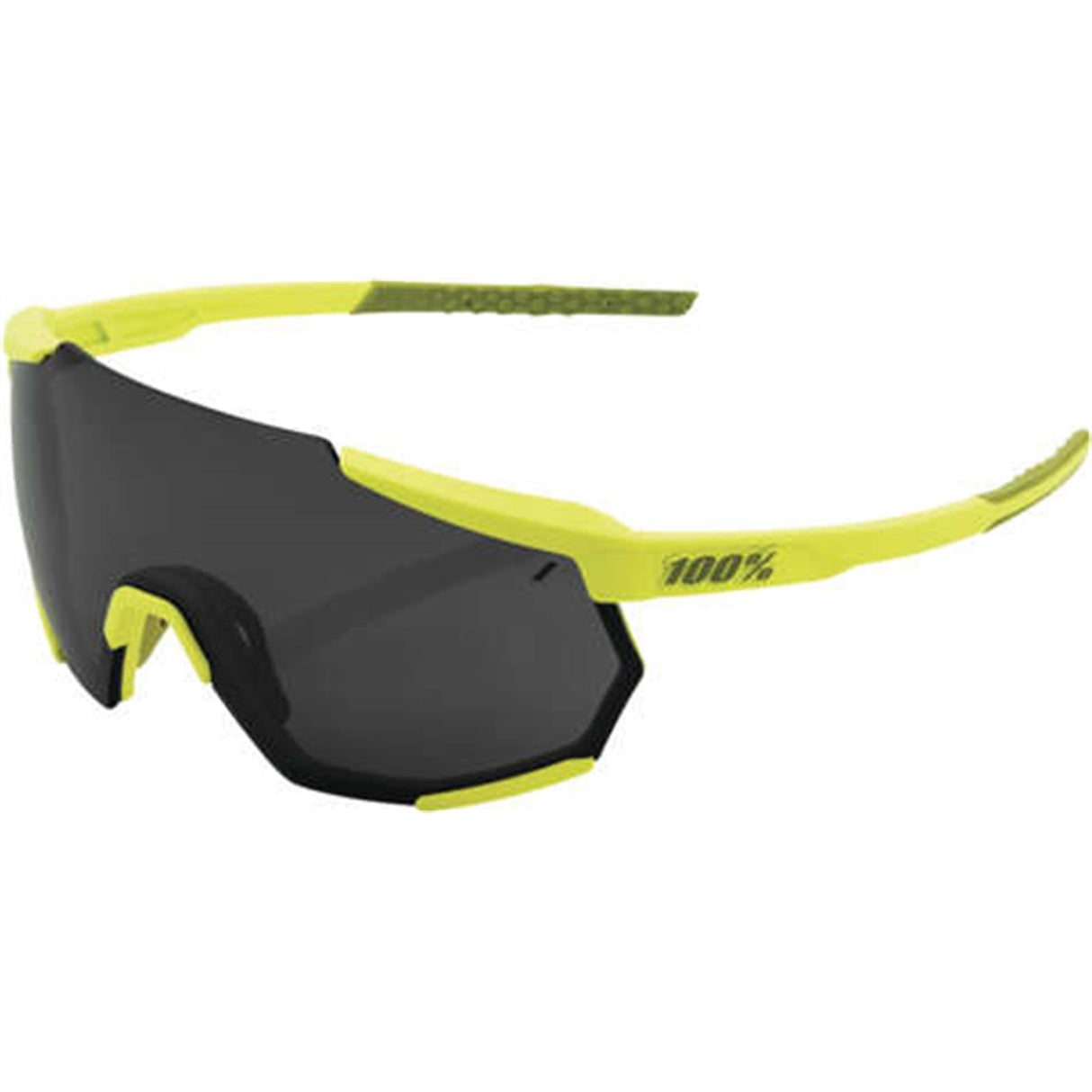 100% Racetrap Sunglasses - Yellow - Black Mirror Lens [MPN: 61037-004-61]