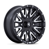 MSA M49 Creed Machined and Matte Black UTV Rims