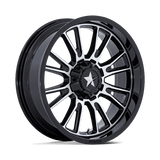 MSA M51 Thunderlips Machine & Gloss Black UTV Rims