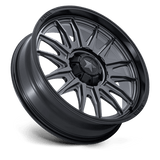 MSA M55 Commander UTV Matte Gunmetal with Matte Black Lip Wheels, Cast Aluminum