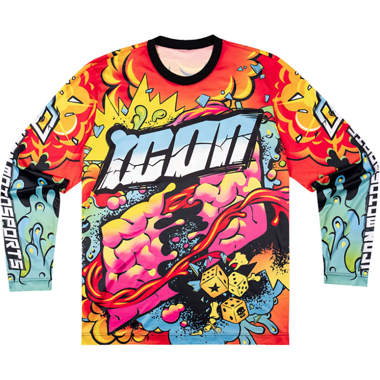 Icon Scatterbrain LS Men's Street Jerseys-2824