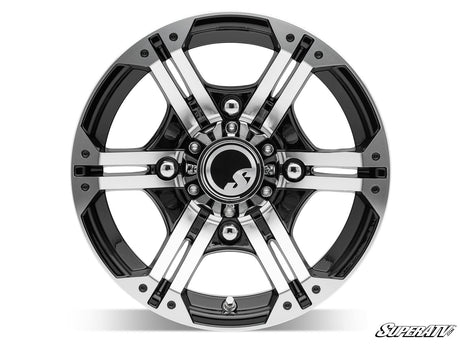 Standard XT Warrior Tires 34x10x14 on 14x7 Bandit H-Series Machined Finish Wheels 4/156 Pattern