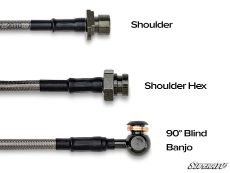 Braided Brake Lines with Fittings
