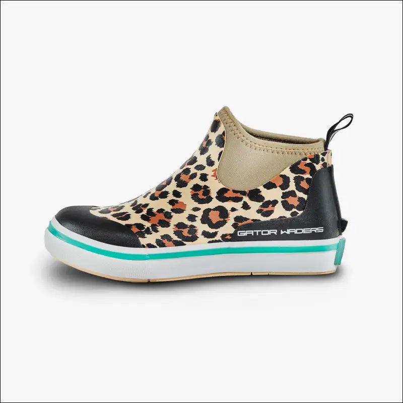 Camp Boots | Womens - Leopard/Aqua - 10 - Footwear