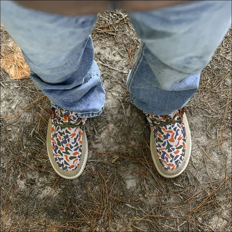 Camp Shoes | Mens - Old School Camo - 9 - Footwear