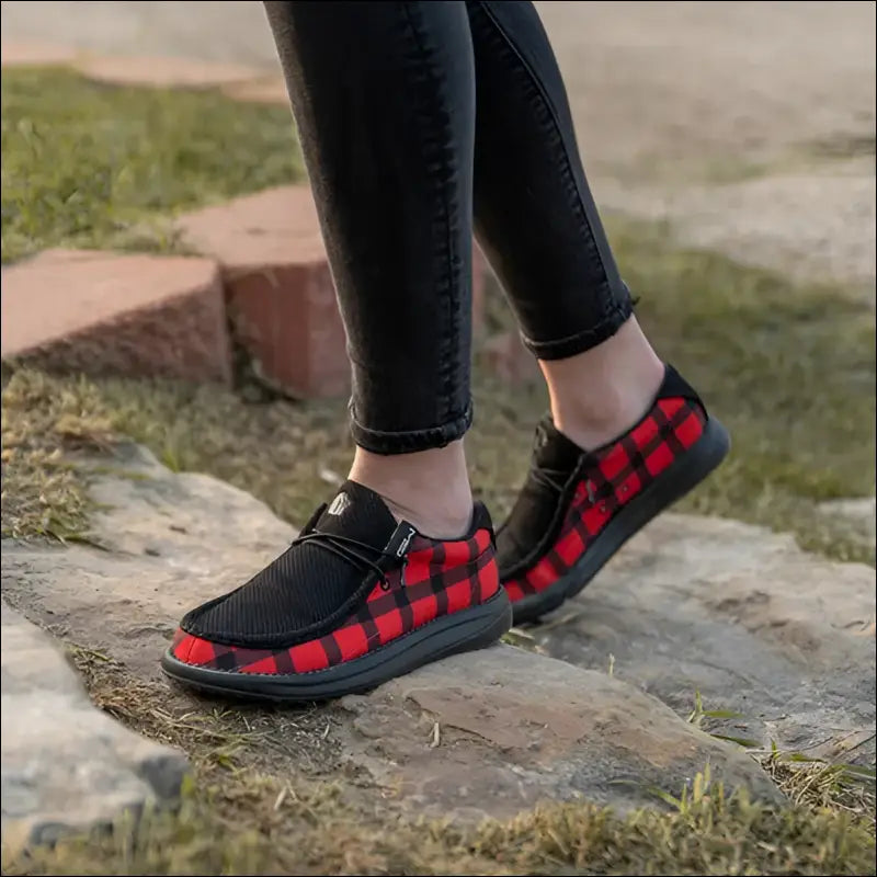 Camp Shoes | Womens - Buffalo Plaid - 7 - Footwear