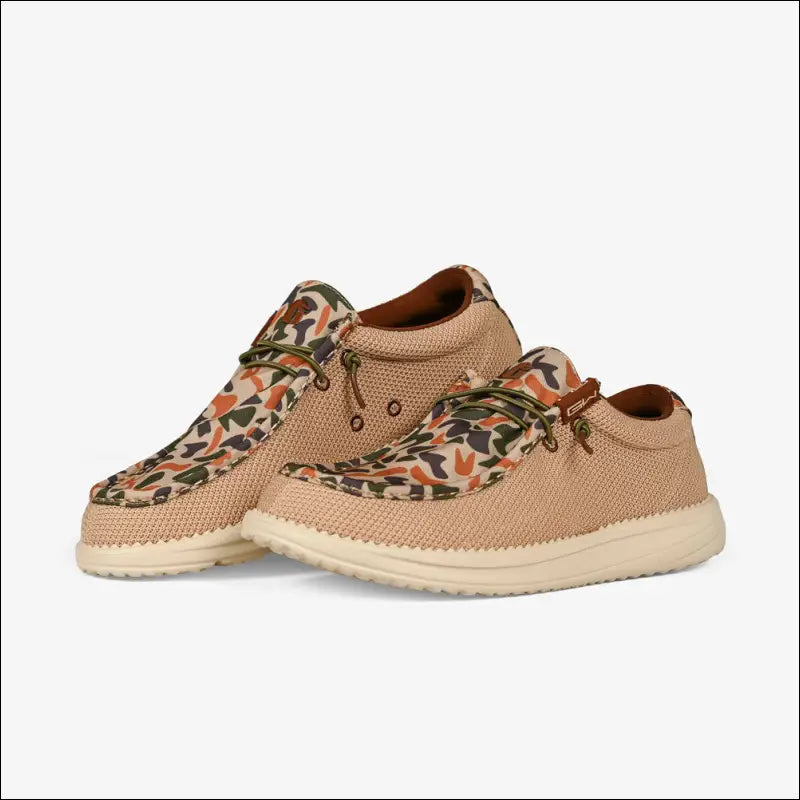 Camp Shoes | Womens - Old School Camo - 6 - Footwear