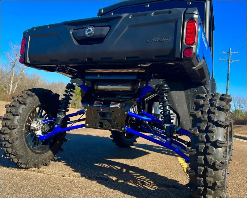 Can-Am Defender Adjustable Lift - NO AXLES (purchase your own) / Bolt on front sway bar mount / Magma Red - Kit