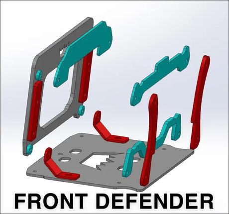 Can-Am Defender Frame Brace - Black / Front