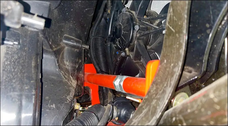 Can-Am Defender Frame Brace - Magma Red (2022-2023) / Front