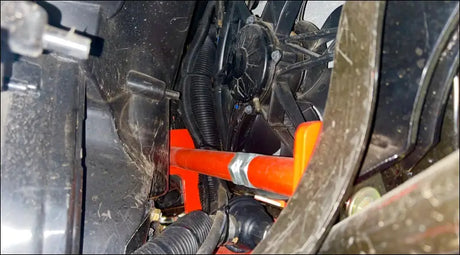 Can-Am Defender Frame Brace - Magma Red (2022-2023) / Front