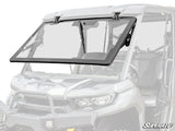 Can Am Defender Premium Power Flip Glass Windshield + Wiper Kit