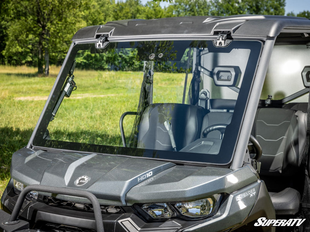 Can-Am Defender HD9 MaxDrive Power Flip Glass Windshield
