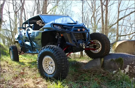 Can-Am Maverick Long Travel Kit - BLACK / Full replacement brake lines / ZBROZ 2.5 X2 SERIES DUAL RATE