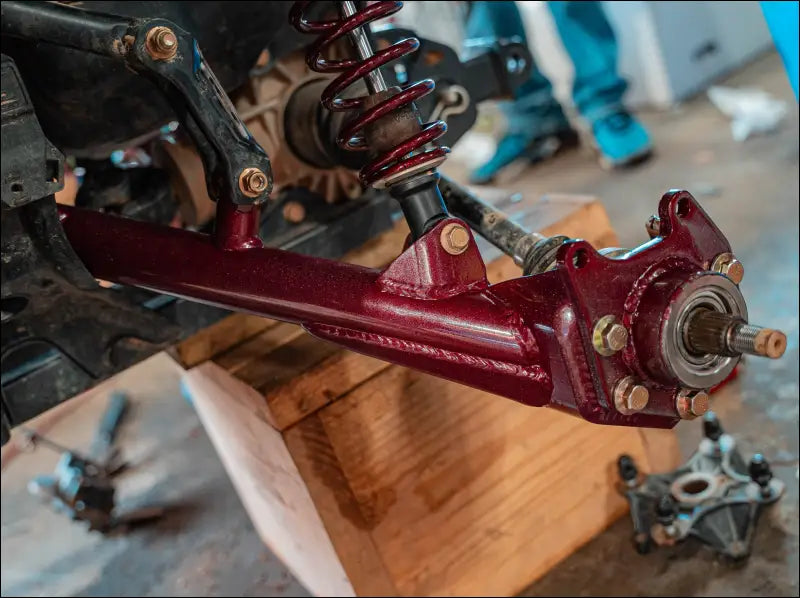 Can-Am Renegade / Outlander + 2’’ Stretched Trailing Arms - BLACK / 4/6’’ SATV SINGLE IDLER PORTAL PLATE (BOLT ON)