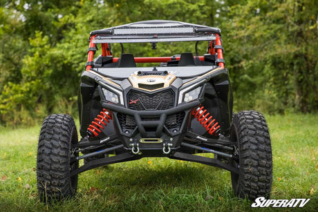Can-Am Maverick X3 X RS High Clearance Boxed Front A-Arms - Black with Standard Duty Ball Joints