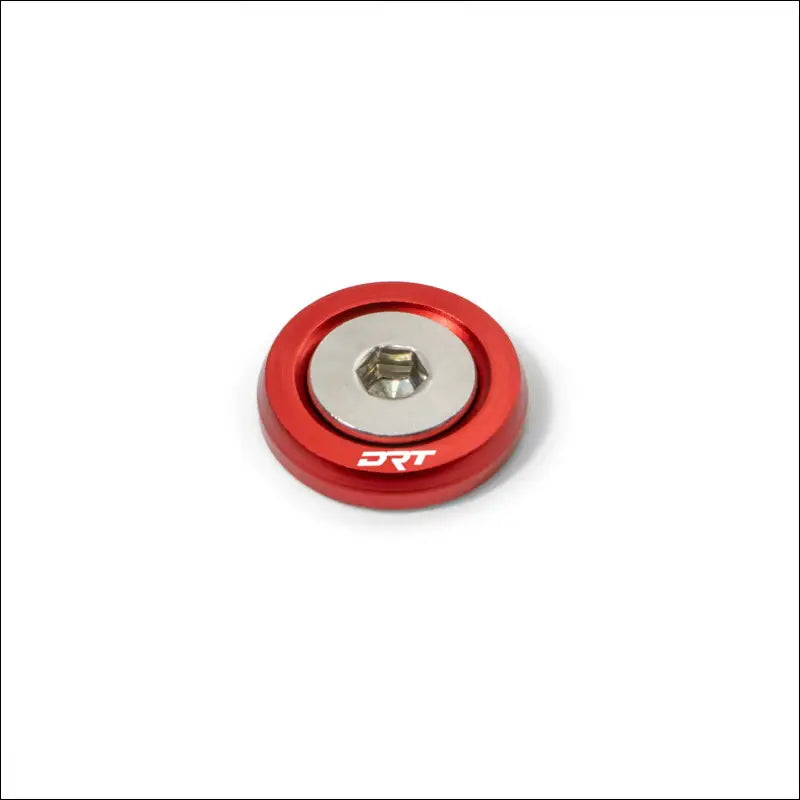 DRT Fender/Rock Washer & Hardware Dress Up Kit - Raw Aluminum - Red