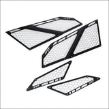 DRT Polaris RZR Pro R/Turbo R Aluminum Complete Intake Vent Set - Covers Full - inside/outside