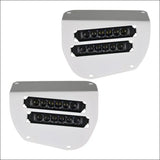 Dual Wide 8’’ LED Headlights for 2014-2025 Honda Rancher Foreman Rubicon - White - Head Lights