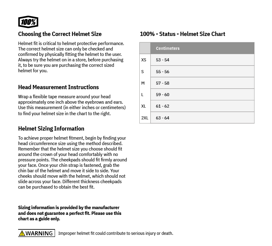 100% Status Helmet - Caltec/Gray - 2XL [MPN: 80010-00012]