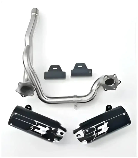 Empire industries Can-am Outlander Max Dual slip on exhaust - Powder coated black / Black - Exhaust
