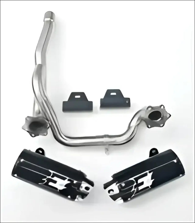 Empire industries Can-am Outlander Max Dual slip on exhaust - Powder coated black / Black - Exhaust