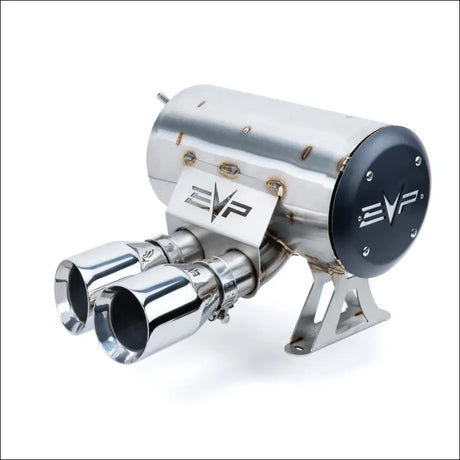EVP Racing Dynamic Twin Exit Muffler for 2024 Can-Am Maverick R - Dual Wall Polished Stainless - Exhaust