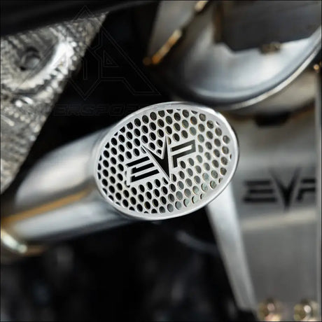 EVP Racing Shocker Electric Side-Dump Down Pipe with Bullet Muffler for 2024 Can-Am Maverick R - Exhaust