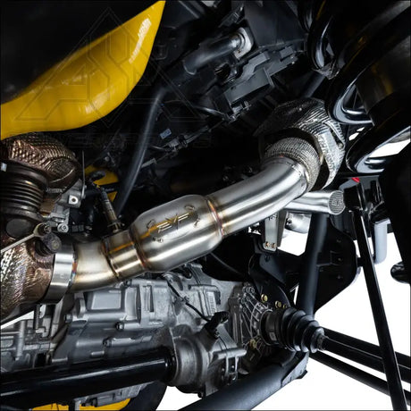 EVP Racing Shocker Electric Side-Dump Down Pipe with Bullet Muffler for 2024 Can-Am Maverick R - Exhaust