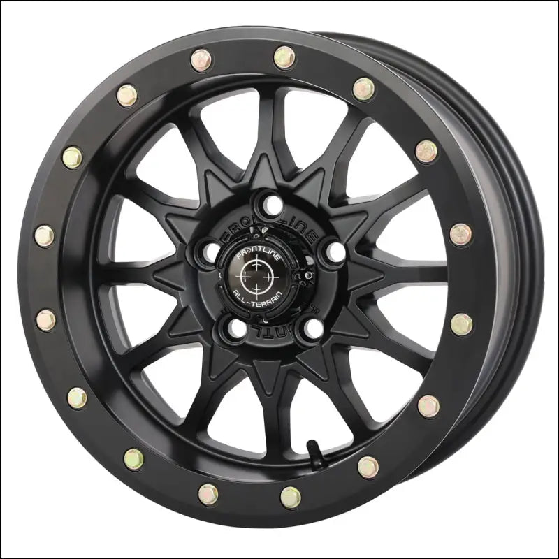 Frontline 223 Beadlock Wheels - Gunmetal Grey - 14x7 / 4x156 / 4 + 3 ( + 10mm)