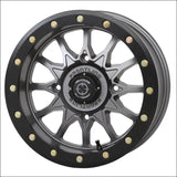 Frontline 223 Beadlock Wheels - Matte Black - 14x7 / 4x137 / 4 + 3 ( + 10mm)
