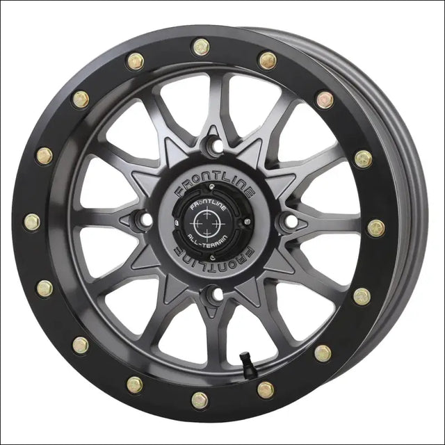 Frontline 223 Beadlock Wheels - Matte Black - 14x7 / 4x137 / 4 + 3 ( + 10mm)