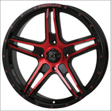 Frontline 505 Wheels - Dynamic Red - 20x6.5 / 4x137 / 4 + 3 ( + 10MM)