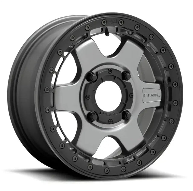 Fuel Block Beadlock Matte Anthracite - 15x6 + 38mm / 4x156 - Wheels