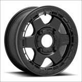 Fuel Block Beadlock Matte Black - 15x6 + 38mm / 4x156 - Wheels