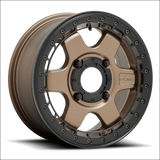 Fuel Block Beadlock Matte Bronze - 15x6 + 38mm / 4x156 - Wheels