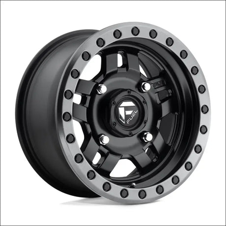 Fuel D557 Anza Non-Beadlock Matte Black Gun Metal Ring - 14x7 / 4x110 / + 13mm - Wheels