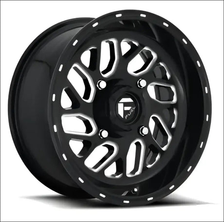 Fuel D581 Triton Non-Beadlock Wheel Gloss Black Milled - 16x7 / 4x137 / + 13mm - Wheels