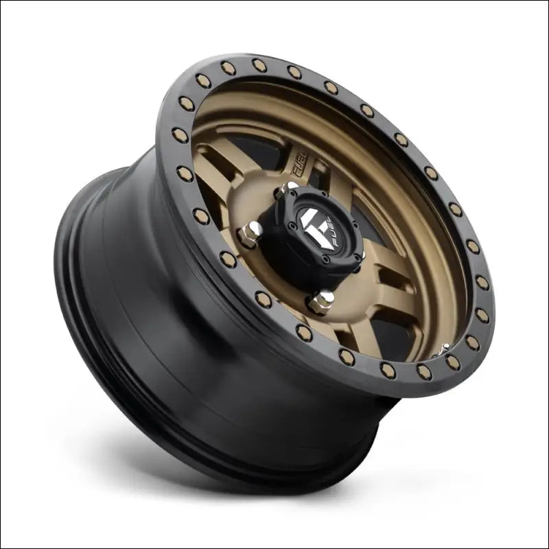 Fuel D583 Anza 4 + 3 Matte Non-Beadlock Bronze Black Bead Ring - 15x7 / 4x156 / + 13mm - Wheels