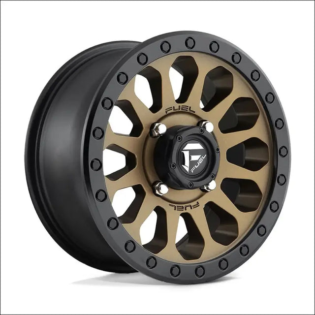 Fuel D600 Vector UTV Non-Beadlock Matte Bronze Black Bead Ring - 14x7 / 4x137 / + 13mm - Wheels
