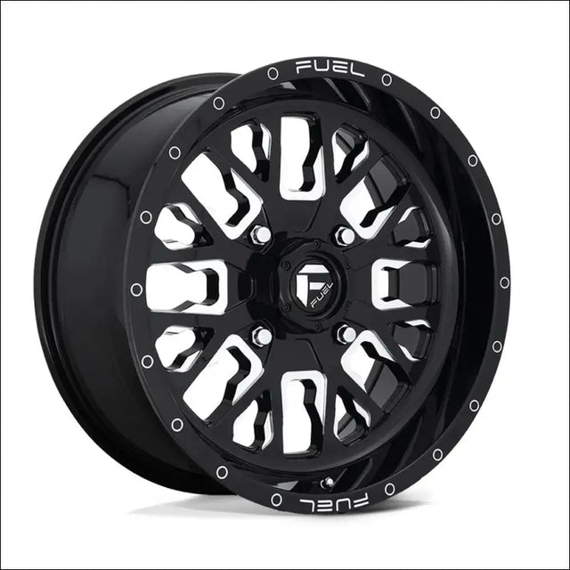 Fuel D611 Stroke Non-Beadlock Wheel Gloss Black Milled - 18x7 / 4x137 / + 13mm - Wheels