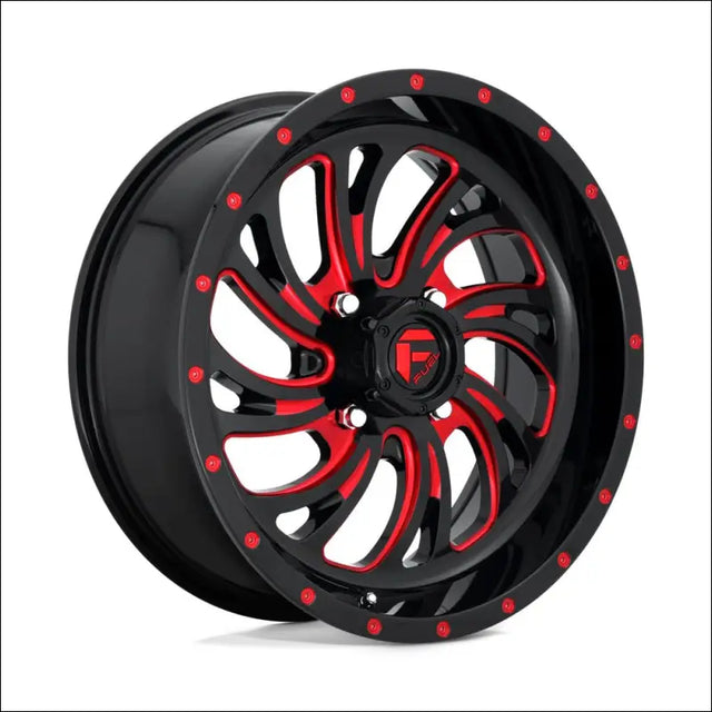 Fuel D642 Kompressor Gloss Black Red Tinted Clear - 18x7 / 4x137 / + 13mm - Wheels