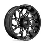 Fuel D741 Runner UTV Non-Beadlock Gloss Black Milled - 15x10 / 4x156 / + 0mm - Wheels