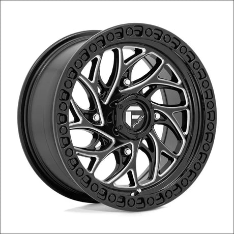 Fuel D741 Runner UTV Non-Beadlock Gloss Black Milled - 15x7 / 4x137 / + 10mm - Wheels