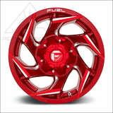 Fuel D754 Reaction UTV Wheel - Candy Red Milled (5 Lug) - Wheels