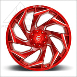Fuel D754 Reaction UTV Wheel - Candy Red Milled (5 Lug) - Wheels