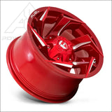 Fuel D754 Reaction UTV Wheel - Candy Red Milled (5 Lug) - Wheels