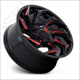 Fuel D754 Reaction UTV Wheel - Gloss Black Milled with Red Tint - Wheels